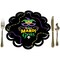 Big Dot of Happiness Colorful Mardi Gras Mask - Masquerade Party Round Table Decorations - Paper Chargers - Place Setting For 12